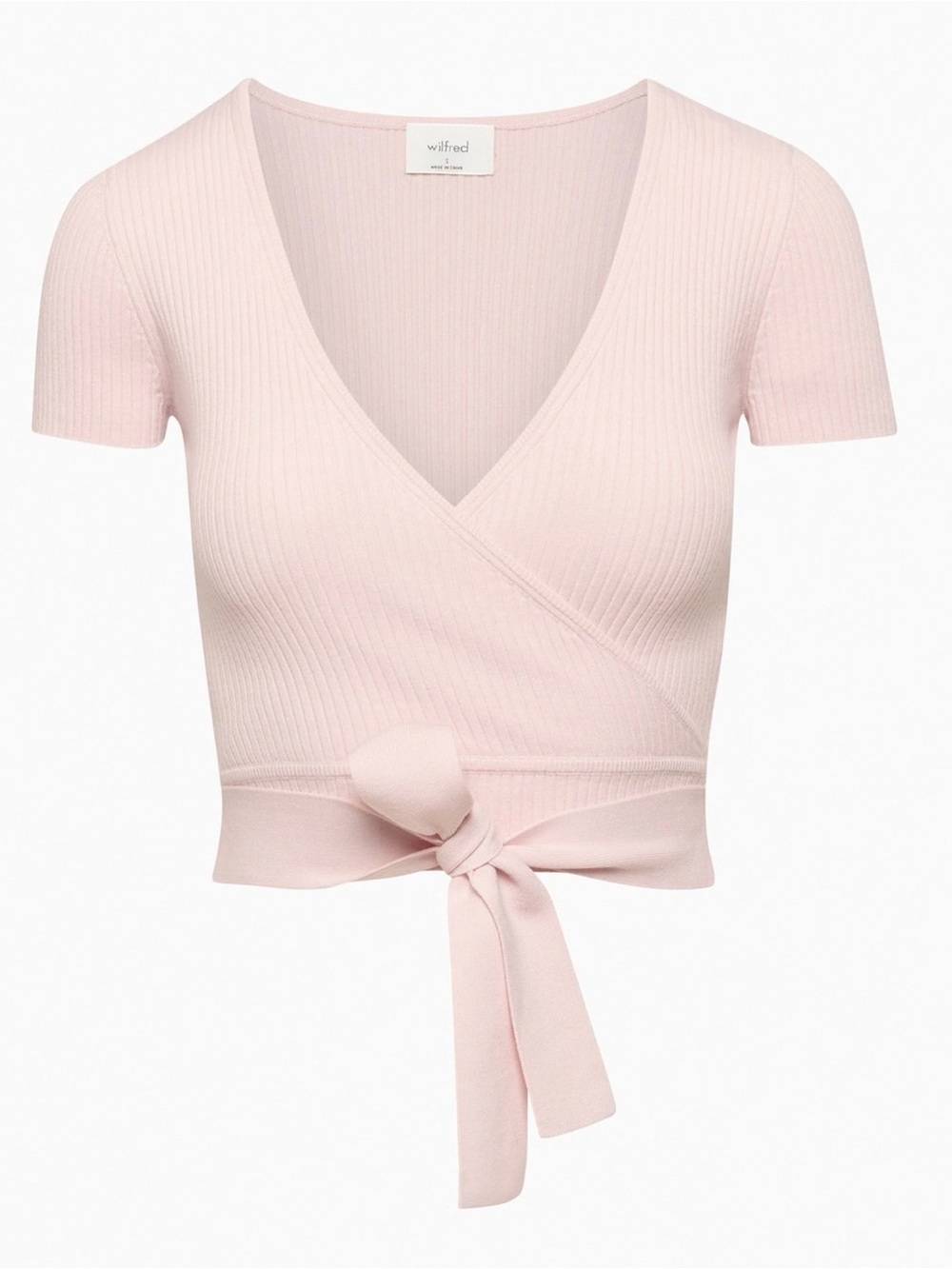 Aritzia - Wilfred All Tied Up Top - Mochi Pink